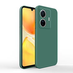 Coque Ultra Fine Silicone Souple 360 Degres Housse Etui YK4 pour Vivo iQOO Z6 Pro 5G Vert Nuit