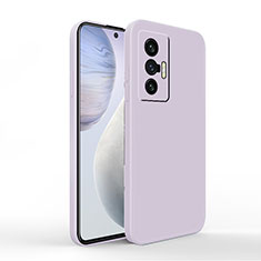 Coque Ultra Fine Silicone Souple 360 Degres Housse Etui YK4 pour Vivo X70 5G Violet Clair