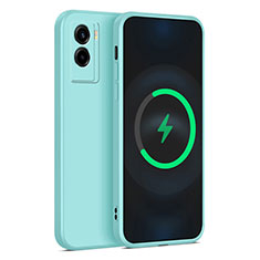 Coque Ultra Fine Silicone Souple 360 Degres Housse Etui YK4 pour Vivo Y55s (2021) Pastel Vert