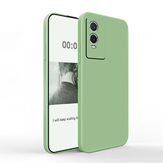 Coque Ultra Fine Silicone Souple 360 Degres Housse Etui YK4 pour Vivo Y74s 5G Vert