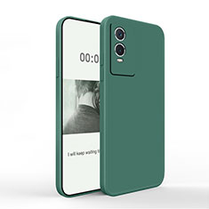 Coque Ultra Fine Silicone Souple 360 Degres Housse Etui YK4 pour Vivo Y74s 5G Vert Nuit