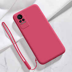 Coque Ultra Fine Silicone Souple 360 Degres Housse Etui YK4 pour Xiaomi Civi 1S 5G Rouge