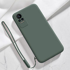 Coque Ultra Fine Silicone Souple 360 Degres Housse Etui YK4 pour Xiaomi Civi 1S 5G Vert Nuit