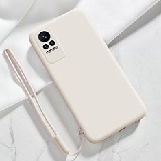 Coque Ultra Fine Silicone Souple 360 Degres Housse Etui YK4 pour Xiaomi Civi 5G Blanc