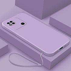 Coque Ultra Fine Silicone Souple 360 Degres Housse Etui YK4 pour Xiaomi POCO C3 Violet