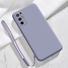 Coque Ultra Fine Silicone Souple 360 Degres Housse Etui YK4 pour Xiaomi POCO M3 Pro 5G Gris Lavende