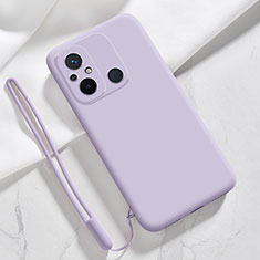 Coque Ultra Fine Silicone Souple 360 Degres Housse Etui YK4 pour Xiaomi Redmi 11A 4G Violet Clair