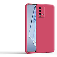 Coque Ultra Fine Silicone Souple 360 Degres Housse Etui YK4 pour Xiaomi Redmi 9 Power Rose Rouge