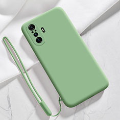 Coque Ultra Fine Silicone Souple 360 Degres Housse Etui YK4 pour Xiaomi Redmi K40 Gaming 5G Pastel Vert