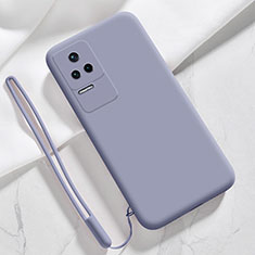 Coque Ultra Fine Silicone Souple 360 Degres Housse Etui YK4 pour Xiaomi Redmi K40S 5G Gris Lavende