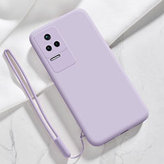 Coque Ultra Fine Silicone Souple 360 Degres Housse Etui YK4 pour Xiaomi Redmi K40S 5G Violet Clair