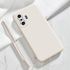 Coque Ultra Fine Silicone Souple 360 Degres Housse Etui YK4 pour Xiaomi Redmi K50 Gaming 5G Blanc