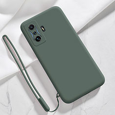 Coque Ultra Fine Silicone Souple 360 Degres Housse Etui YK4 pour Xiaomi Redmi K50 Gaming 5G Vert Nuit