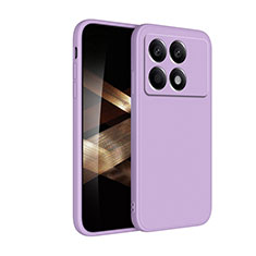 Coque Ultra Fine Silicone Souple 360 Degres Housse Etui YK4 pour Xiaomi Redmi K70 5G Violet Clair