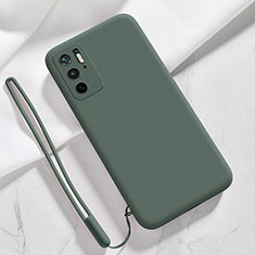 Coque Ultra Fine Silicone Souple 360 Degres Housse Etui YK4 pour Xiaomi Redmi Note 10 5G Vert Nuit