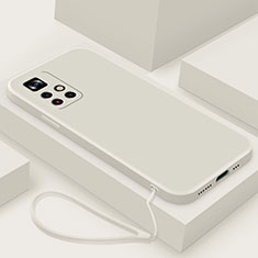Coque Ultra Fine Silicone Souple 360 Degres Housse Etui YK4 pour Xiaomi Redmi Note 11T 5G Blanc
