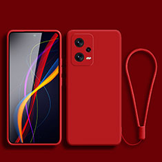 Coque Ultra Fine Silicone Souple 360 Degres Housse Etui YK4 pour Xiaomi Redmi Note 12 Pro+ Plus 5G Rouge