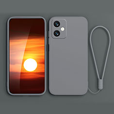 Coque Ultra Fine Silicone Souple 360 Degres Housse Etui YK4 pour Xiaomi Redmi Note 12R Pro 5G Gris