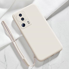 Coque Ultra Fine Silicone Souple 360 Degres Housse Etui YK5 pour Xiaomi Mi 13 Lite 5G Blanc