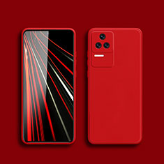 Coque Ultra Fine Silicone Souple 360 Degres Housse Etui YK5 pour Xiaomi Redmi K40S 5G Rouge