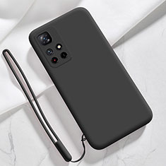 Coque Ultra Fine Silicone Souple 360 Degres Housse Etui YK5 pour Xiaomi Redmi Note 11 5G Noir