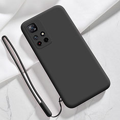 Coque Ultra Fine Silicone Souple 360 Degres Housse Etui YK5 pour Xiaomi Redmi Note 11S 5G Noir