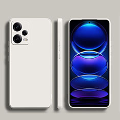 Coque Ultra Fine Silicone Souple 360 Degres Housse Etui YK5 pour Xiaomi Redmi Note 12 Pro 5G Blanc