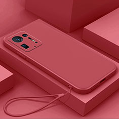 Coque Ultra Fine Silicone Souple 360 Degres Housse Etui YK6 pour Xiaomi Mi Mix 4 5G Rouge