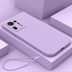 Coque Ultra Fine Silicone Souple 360 Degres Housse Etui YK6 pour Xiaomi Mi Mix 4 5G Violet Clair