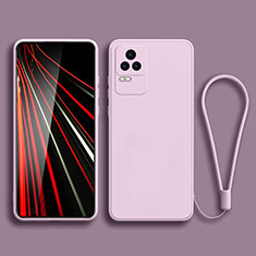 Coque Ultra Fine Silicone Souple 360 Degres Housse Etui YK6 pour Xiaomi Redmi K50 5G Violet Clair