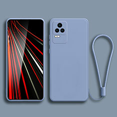 Coque Ultra Fine Silicone Souple 360 Degres Housse Etui YK6 pour Xiaomi Redmi K50 Pro 5G Gris Lavende