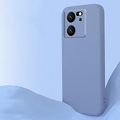 Coque Ultra Fine Silicone Souple 360 Degres Housse Etui YK6 pour Xiaomi Redmi K60 Ultra 5G Gris Lavende