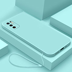 Coque Ultra Fine Silicone Souple 360 Degres Housse Etui YK6 pour Xiaomi Redmi Note 11 SE 5G Cyan