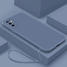 Coque Ultra Fine Silicone Souple 360 Degres Housse Etui YK6 pour Xiaomi Redmi Note 11 SE 5G Gris Lavende