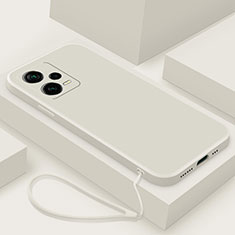 Coque Ultra Fine Silicone Souple 360 Degres Housse Etui YK6 pour Xiaomi Redmi Note 12 Explorer Blanc