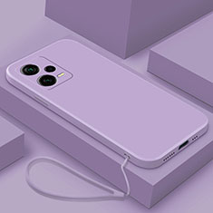 Coque Ultra Fine Silicone Souple 360 Degres Housse Etui YK6 pour Xiaomi Redmi Note 12 Pro+ Plus 5G Violet