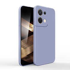 Coque Ultra Fine Silicone Souple 360 Degres Housse Etui YK6 pour Xiaomi Redmi Note 13 5G Gris Lavende