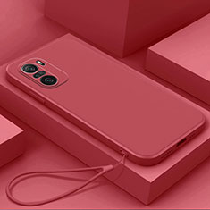 Coque Ultra Fine Silicone Souple 360 Degres Housse Etui YK7 pour Xiaomi Mi 11i 5G Rouge