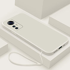 Coque Ultra Fine Silicone Souple 360 Degres Housse Etui YK7 pour Xiaomi Mi 12T Pro 5G Blanc