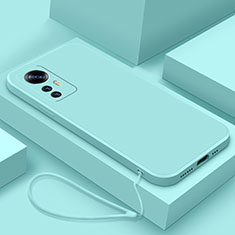 Coque Ultra Fine Silicone Souple 360 Degres Housse Etui YK7 pour Xiaomi Mi 12T Pro 5G Bleu Clair