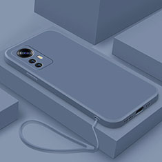 Coque Ultra Fine Silicone Souple 360 Degres Housse Etui YK7 pour Xiaomi Mi 12T Pro 5G Gris Lavende