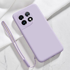 Coque Ultra Fine Silicone Souple 360 Degres Housse Etui YK8 pour OnePlus Ace 2 5G Violet Clair