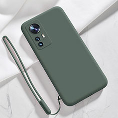 Coque Ultra Fine Silicone Souple 360 Degres Housse Etui YK8 pour Xiaomi Mi 12T Pro 5G Vert Nuit