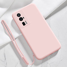 Coque Ultra Fine Silicone Souple 360 Degres Housse Etui YK8 pour Xiaomi Redmi K60 5G Rose