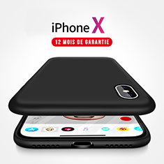 Coque Ultra Fine Silicone Souple 360 Degres Z02 pour Apple iPhone Xs Noir