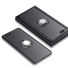 Coque Ultra Fine Silicone Souple avec Support Bague Anneau A02 pour Xiaomi Mi Note 3 Noir
