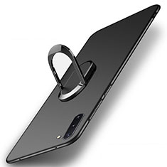 Coque Ultra Fine Silicone Souple avec Support Bague Anneau Aimante Magnetique K01 pour Samsung Galaxy Note 10 5G Noir