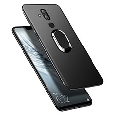 Coque Ultra Fine Silicone Souple avec Support Bague Anneau Aimante pour Huawei Mate 20 Lite Noir