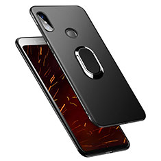 Coque Ultra Fine Silicone Souple avec Support Bague Anneau pour Xiaomi Redmi Y2 Noir