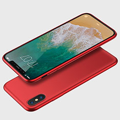 Coque Ultra Fine Silicone Souple C01 pour Apple iPhone Xs Rouge